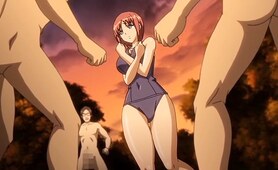 Crazy action, drama anime video with uncensored big tits, group, anal scenes