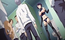 Crazy drama, campus anime clip with uncensored bondage, futanari, group scenes