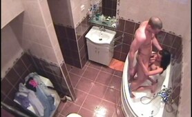 Hotel bathroom used for fuck!